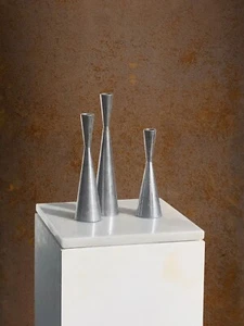 1970 3 BOUGEOIRS DIABOLO POST-MODERNISTE POP SPACE-AGE Candlesticks Wirkkala - Picture 1 of 4