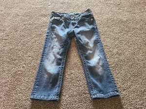 MISS ME CAPRI JEANS SIZE 14 YOUTH KIDS GIRLS JK6183P - Picture 1 of 9