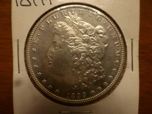 1899 P Morgan Silver Dollar - AU/UNC -- Shiny Surfaces -- Better Date - Picture 1 of 4