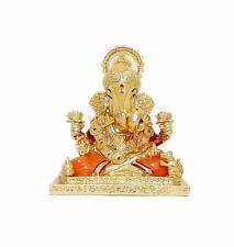 Decor Ganesh Idols Gold Plated dagdusheth ganpati murti for Car 