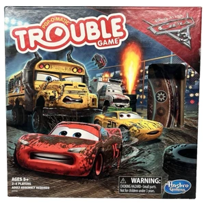 Trouble Game Cars 3 Pixar Pop-O-Matic COMPLETE - Picture 1 of 3