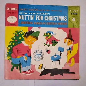 Ricky Zahnd Nuttin For Christmas COLUMBIA J-263 78 RPM 10" Vinyl Record 1504L - Picture 1 of 2