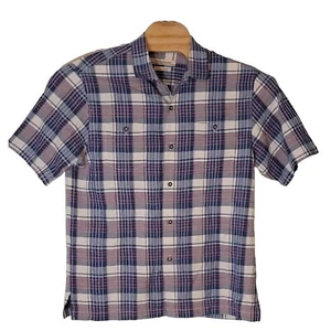 Camisa Tommy Bahama 75% Seda Multicolor Abotonada Manga Corta Talla Grande - Imagen 1 de 7