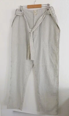 Pantalones de algodón a rayas azules blancos American Eagle Outfitters talla 14 nuevos con etiquetas Foto 1 de 4