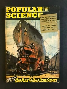 Popular Science Magazine August 1944 Our Plan To Rule Both Oceans - Picture 1 of 2