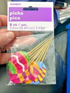 8 CT 3.5" Easter Picks New!!! - Picture 1 of 2