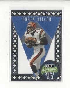 1997 Playoff Contenders Pennants Blue Felt #36 Corey Dillon Rookie Bengals - Picture 1 of 1