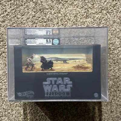 DCA 9.5 SDCC 2024 Mattel Hot Wheels Star Wars Episode 1 Naboo Royal Starship - Image 1 of 4