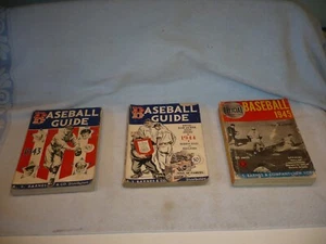 1943 1944 THE SPORTING NEWS BASEBALL GUIDE RECORD BOOKS 1945 rules barnes - Picture 1 of 2