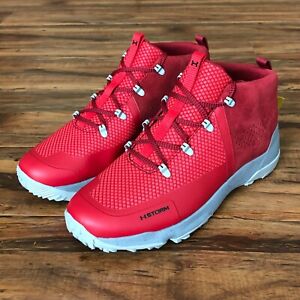 Under Armour Burnt River 2.0 Mid Sample Hiking Boot Red Grey Men's Size 9