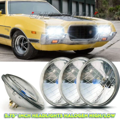 Faros altos/bajos redondos de 5,75" 5-3/4" para Ford Gran Torino 1972-1976 100 W 4 piezas Foto 1 de 4