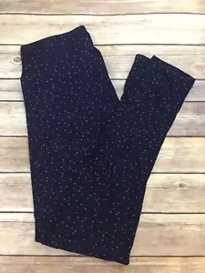 NWT LulaRoe OS Women’s Leggings Deep Space Navy Red Yellow Dots Galaxy One Size - Picture 1 of 2