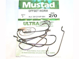 Gancho de gusano offset Mustad Ultra Point - 39121NP-BN - Imagen 1 de 1