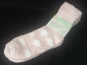 TheraWell 2 Paar rosa rutschfeste feuchtigkeitsspendende Socken Damen Einheitsgröße neu - Bild 1 von 4