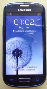 Samsung Galaxy SIII mini blau Model GT-i8190 ohne SIM-Lock mit original Netzteil - Bild 1 von 12