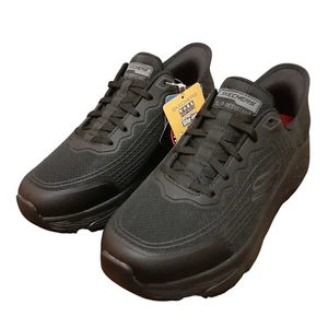 Skechers Men's Slip-ins RF Work Max Cush. Elite Blk Lace Up Shoes Size: 7.5 - Picture 1 of 4