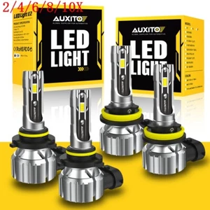 Auxito Customized 9005 H11 LED Headlight High Beam Bulbs 6500K Super Bright 2/4X - Picture 1 of 16