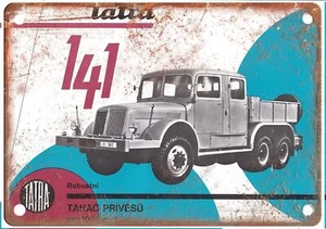 Vintage Tatra 141 Automobile Ad Reproduction Retro Look Metal Sign A1505 - Picture 1 of 2