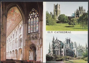 Cambridgeshire Postcard - Views of Ely Cathedral RR599 - Picture 1 of 2