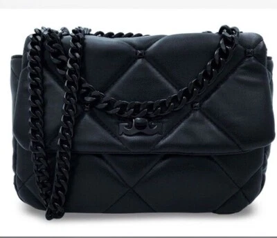 NWT Gilda Paris Small Quilted Bag Black with Chain MSRP $159 - Image 1 of 4