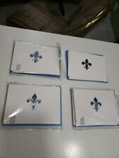 3 Packs Of 8 Boy Scout Blank Note Cards Blue Embossed With Envelopes + 3 Extra