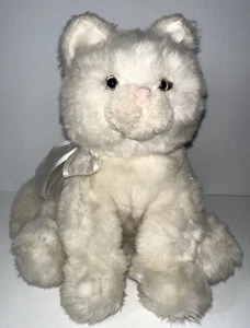 Gund Kids Pursely Plush Stuffed Animal Wind Up Music Box White Cat Head Moves! - Picture 1 of 7