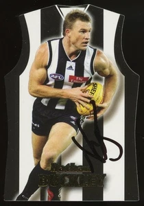 Signed 2006 Collingwood Magpies AFL Select Jersey Die-Cut Card - Nathan Buckley - Picture 1 of 3