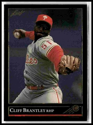 1992 Leaf #434 Cliff Brantley Black Gold - Image 1 of 2