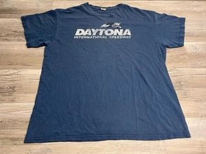 Vintage NASCAR Sun Faded T-Shirt Daytona International Speedway Blue Mens Sz XL - Picture 1 of 6
