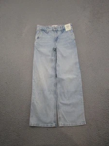 Abercrombie Kids Wide Leg Jeans High Rise Light Wash Denim Size 11/12 NEW - Picture 1 of 15