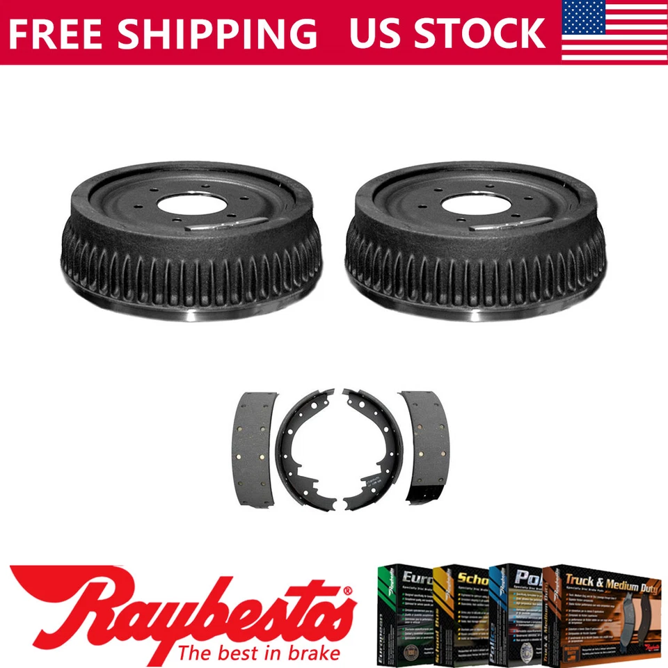 Kit traseiro tambores de freio e sapatas de freio para 1978 GMC K15 - Raybestos - Imagem 1 de 4