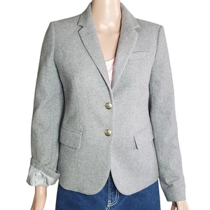 J. Crew Mercantile Größe 2 grau Schuljungen Blazer Wollmischung Preppy Academia - Bild 1 von 13