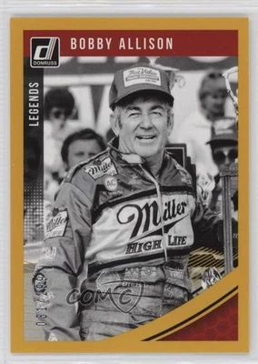 2019 Panini Donruss NASCAR Legends Gold /299 Bobby Allison #168 HOF - Image 1 of 2