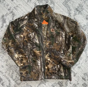 Carhartt Realtree Camo Fleece Zip Up Jacket Men’s Medium - Picture 1 of 12