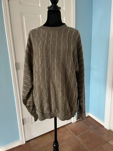 Vintage Cosby Style Crewneck Knit Sweater Made in US Mens Size L Pronto Uomo - Picture 1 of 7