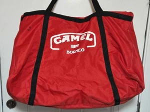 Camel Trophy Borneo Extra Large Duffel Bag Red Zip Up "Hupka" Written Nylon - Bild 1 von 6