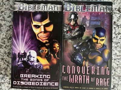 The Bibleman Adventure Series Willie Aames 1990's Childrens LOT of 2 VHS - Image 1 of 3