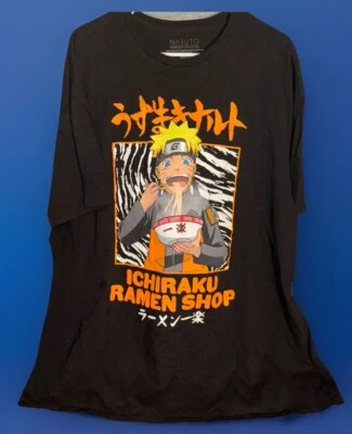 Naruto Shippuden Ichiraku Ramen Shop Hungry Graphic Tee Shirt / Size 3XL - Image 1 of 4