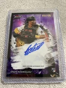 Endy Rodriguez 092/125 2024 Topps Finest Rare Purple Refractor RC Auto - Picture 1 of 6