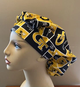 Georgia Tech Bouffant surgical cap, Georgia Technical Bouffant fabric - Picture 1 of 4