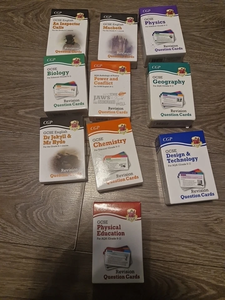 Grade 9-1 GCSE Different Subjects Revision Question Cards  Higher  - Image 1 of 1