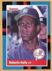 ROBERTO KELLY YANQUIS DE NUEVA YORK #635 - DONRUSS CASI NUEVO - MONTADO 1988 - Imagen 1 de 2