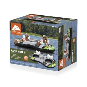 Ozark Trail Rapid Rider 2,Two Person River, Lake or Pool Tube/Float W/Cooler NIB - Picture 1 of 15