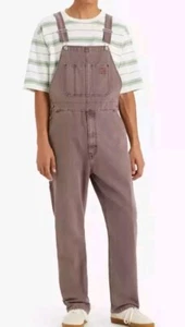 Levi's Workwear Red Tab Overalls Super Sour Garment Dye Purple Size S Small - Picture 1 of 12