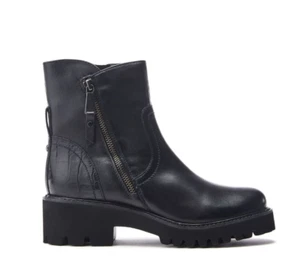 Moda in Pelle Moda In Pelle Zipster Black Leather Boots Size 6 rrp £99 - Picture 1 of 7