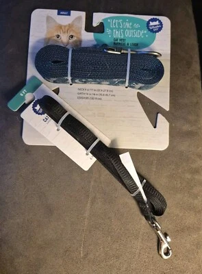 Whisker City 2  Leash Lot Green Astrology Pattern Black each 6 ft. long Cat moon - Image 1 of 4