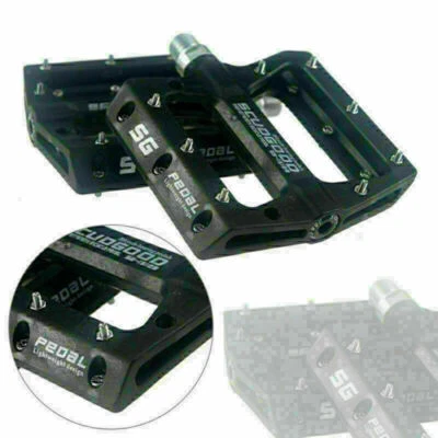 Bicicleta MTB Poliamida 9/16"" Pedal de Ciclismo Pedales de Plataforma Plana Bicicleta de Montaña Foto 1 de 4