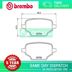 Fits Citroen Berlingo 2018- Peugeot Partner 2018- Brake Pads Set Rear Brembo - Picture 1 of 4