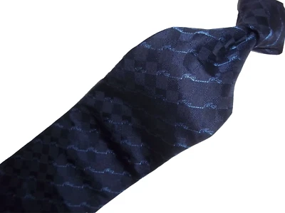 [Nueva corbata de seda azul marino Lacoste 57"L x 3,5"W Foto 1 de 4