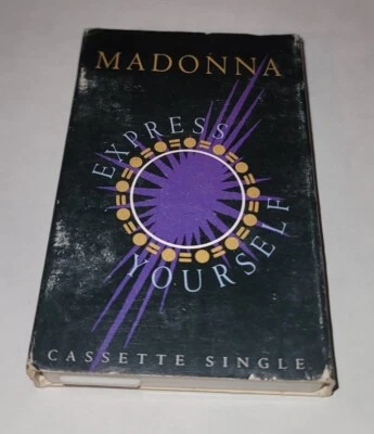 Madonna - Express Yourself - 7" Remix - 1989 Cassette Single - Sire - 4-22948 - Image 1 of 4